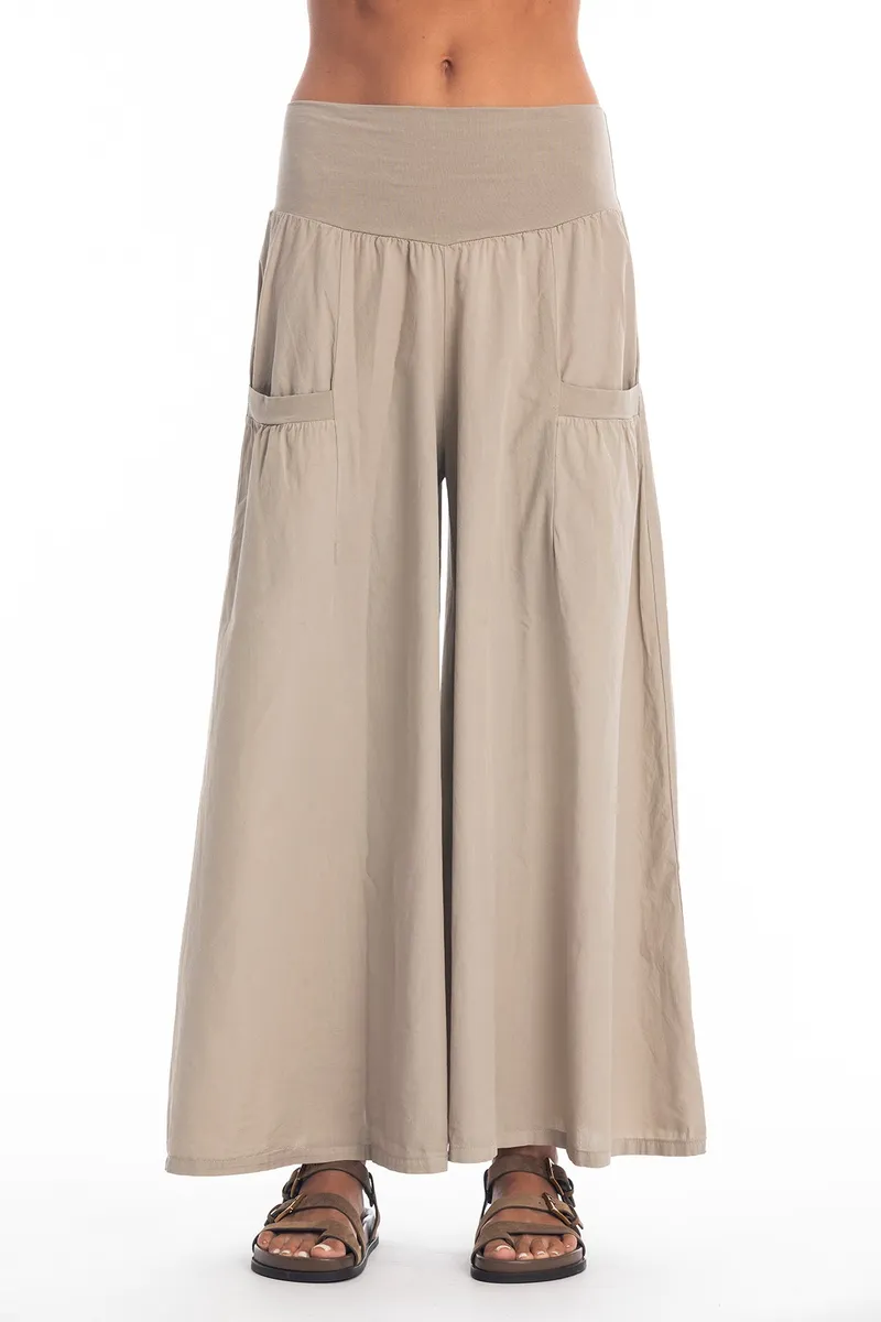 RAVENS VIEW IBIZA RAVENS VIEW IBIZA Damen vegan Rock Hose Funky Stone Beige, Beige, – Produktbild 1 von 2
