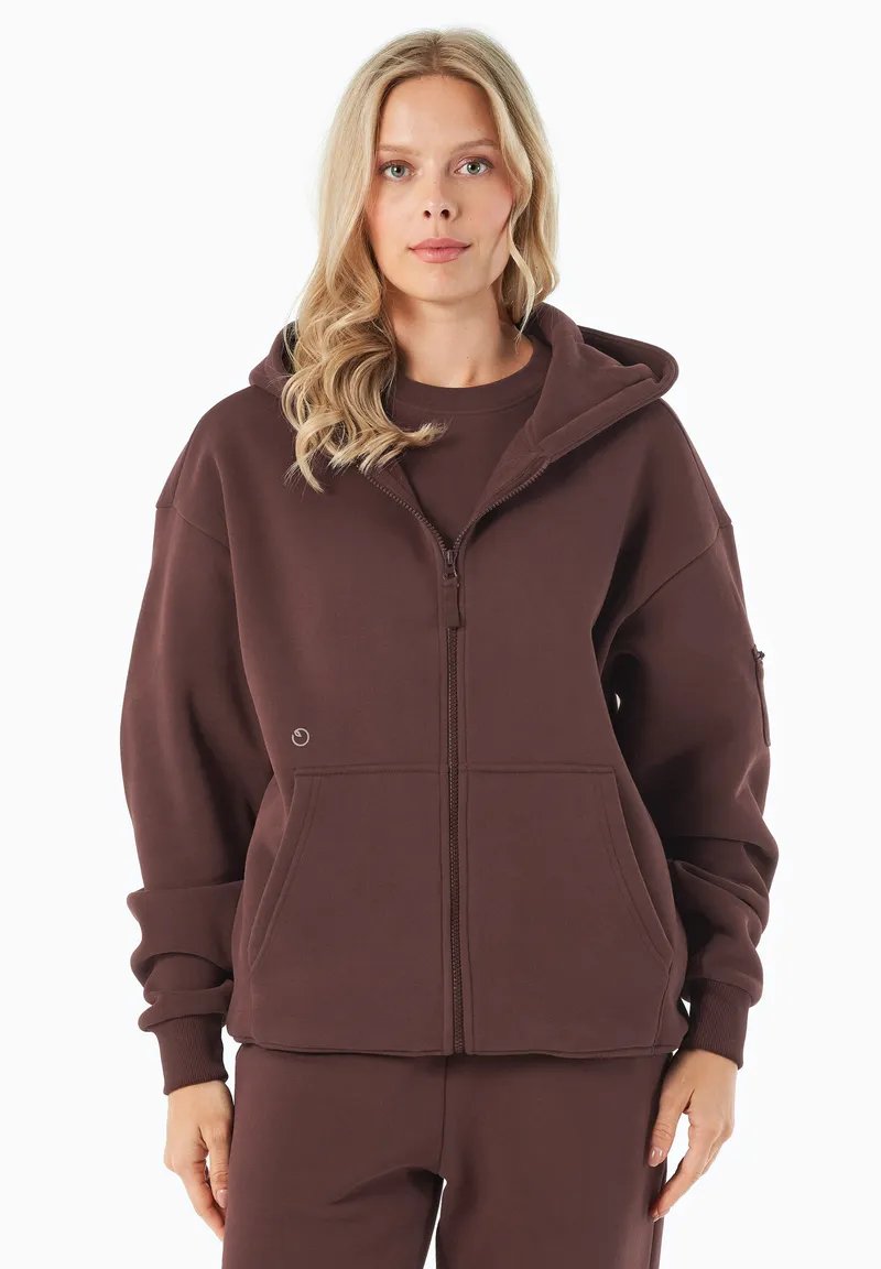 ORGANICATION ORGANICATION Herren vegan Hoodie Full Zip Jenna Bitter Chocolate, Braun, – Produktbild 1 von 1