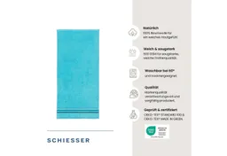 Schiesser Schiesser Duschtücher Skyline Color aus 100 % Baumwolle mit eleganter Streifenbordüre, Frottier (Set, 2-St), OEKO-TEX® MADE IN GREEN – Produktbild 1 von 1