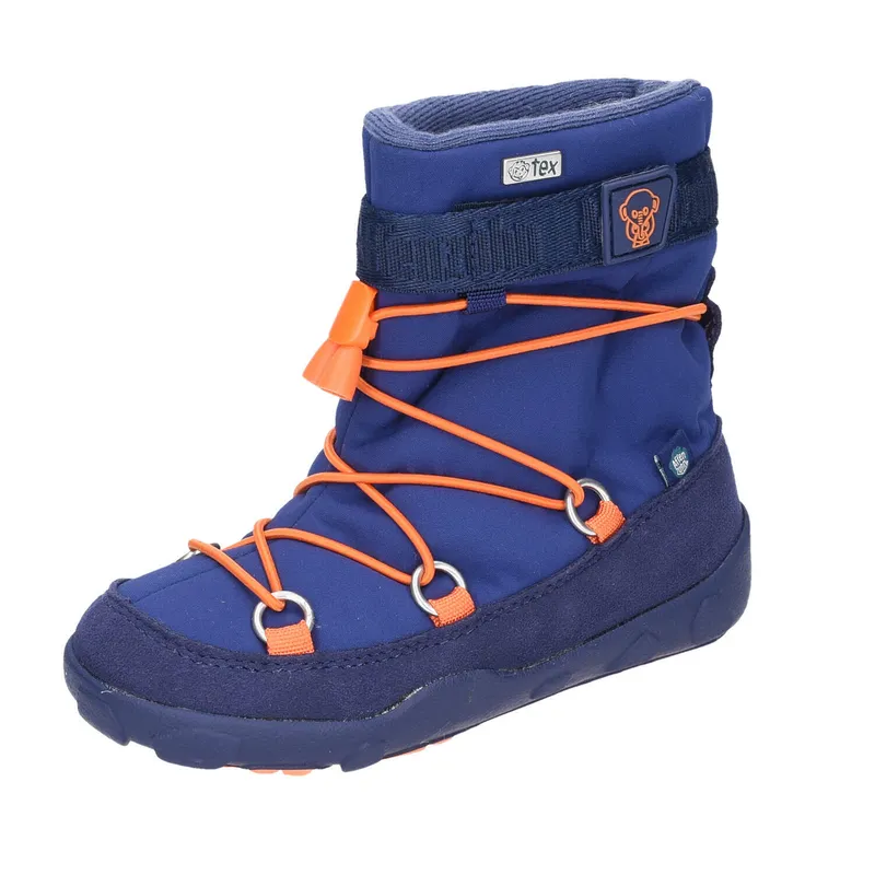 Affenzahn Affenzahn Snowy Elephant AFZ-SSW - Stiefel mit Futter - Barfußschuhe für Kinder, Blau, – Produktbild 8 von 8