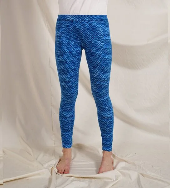 Lena Schokolade Lena Schokolade Leggings diamonds aus Bio-Jersey, Blau, – Produktbild 3 von 3