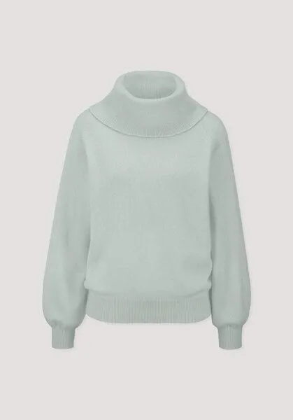 hessnatur hessnatur Strick-Pullover Relaxed aus Cashmere mit Recyclinganteil, Polargrün, – Produktbild 4 von 4