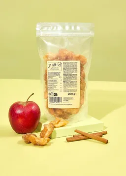 KoRo Apfelstücke mit Zimt und Zucker 200 g – Produktbild 1 von 1