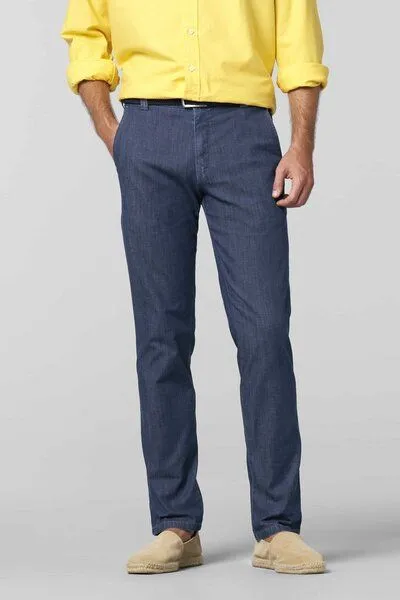 Meyer MEYER ULTRALIGHT JEANS CHINO, Blau (blue stone), – Produktbild 3 von 8
