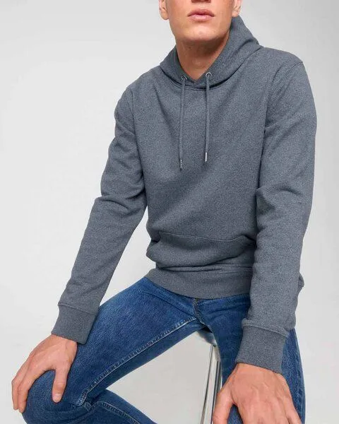 YTWOO YTWOO Basic Hoodie aus recycelten Stoffen und Bio Baumwolle, Blau, – Produktbild 3 von 4
