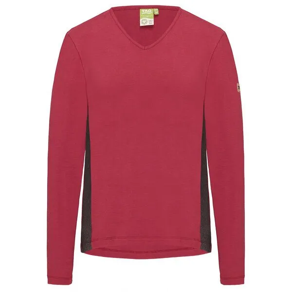 TAO Sportswear TAO Sportswear Damen Freizeitshirt ELLA aus Bio-Baumwolle, Bordeaux, – Produktbild 1 von 3