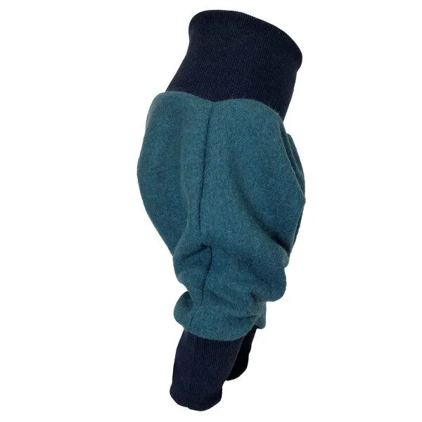 liebewicht liebewicht Yogahose Sarouelhose Pumphose Wolle verschiedene Farben nach Wahl, Petrol/dunkelblau, – Produktbild 3 von 4
