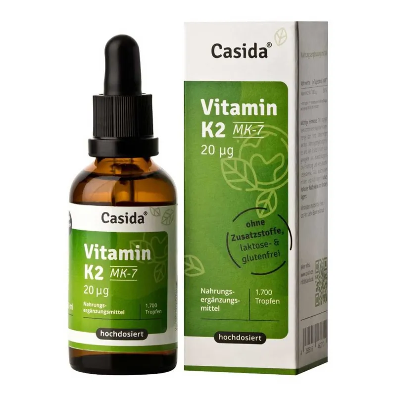 Casida Vitamin K2 Tropfen Mk7 vegan – Produktbild 1 von 1
