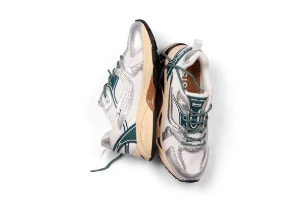 Genesis Footwear Genesis Footwear G-ULTRA Rec Rub -vegane Sneaker-, Silver / white / petrol, – Produktbild 2 von 4