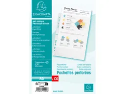 Exacompta Exacompta Prospekthüllen genarbt, DIN A5, 50µ, 100 Stk. – Produktbild 1 von 1