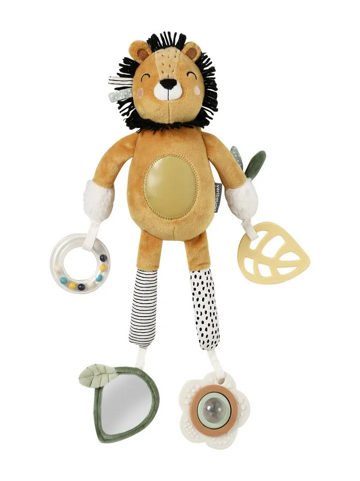 Vertbaudet Vertbaudet Greifspielzeug Baby Activity-Löwe TANSANIA zum Aufhängen, Braun|gelb, – Produktbild 2 von 4