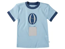 HANS NATUR Kinder T-Shirt Bio-Baumwolle Heißluftballon blau Gr.98/104 – Produktbild 1 von 1
