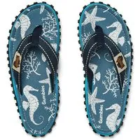 Gumbies GUMBIES Kids - Nachhaltige Zehentrenner für Jungen und Mädchen, Seahorse (blau), – Produktbild 1 von 1