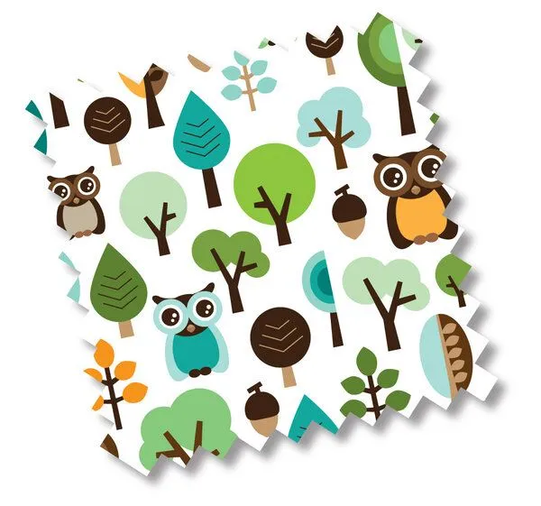 Millemarille Millemarille Wickelauflage 85x75 cm ERSATZBEZUG, Modern owls blue (eule), – Produktbild 1 von 4