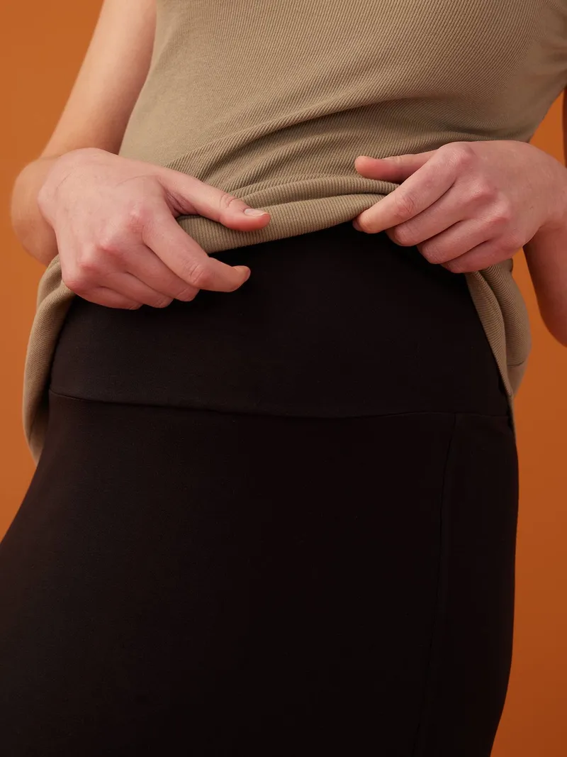 Envie De Fraise Langer Stretch-Umstandsrock ENVIE DE FRAISE, Schwarz, – Produktbild 3 von 4