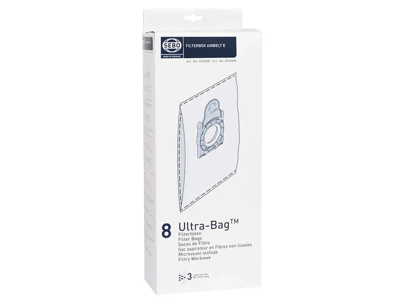 Sebo 8 SEBO Staubsaugerbeutel Airbelt E-Serie 3,5 l – Produktbild 1 von 2