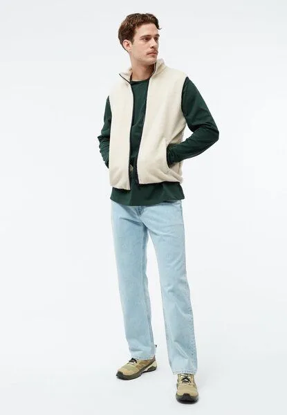 Givn Berlin Givn Berlin Fleeceweste GBSIMON aus recyceltem Polyester, Off white, – Produktbild 2 von 2