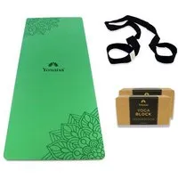 Yosana Yosana Yogamatten Starter Set 4-Teilig, Grün, – Produktbild 1 von 1