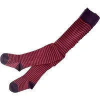 grödo Kinder Strumpfhose kirschrot-geringelt Gr.3-4 – Produktbild 1 von 1