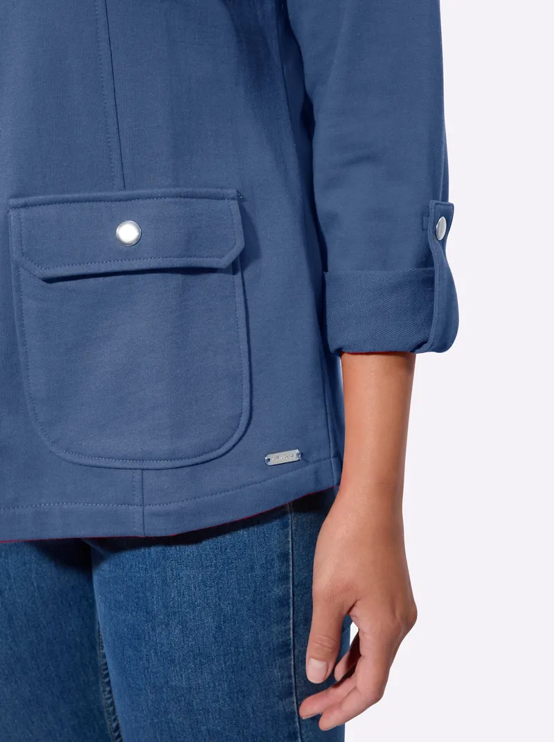 Witt Shirtjacke jeansblau, Jeansblau, – Produktbild 2 von 2