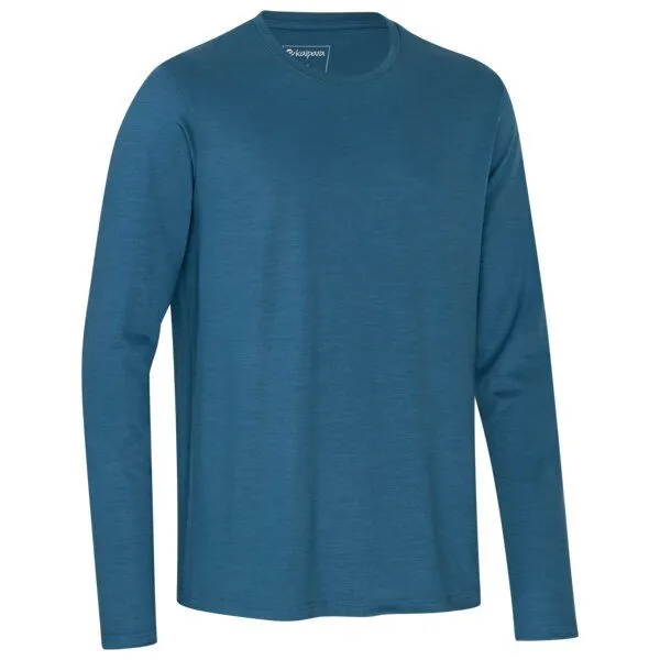 Kaipara - Merino Sportswear Kaipara - Merino Sportswear Urban Merino Longsleeve Herren Regular 200, Light petrol, – Produktbild 2 von 2
