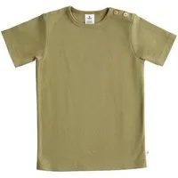 Leela Cotton Baby Kinder Kurzarmshirt Bio-Baumwolle T-shirt "Leela Cotton", Oliv, – Produktbild 1 von 1