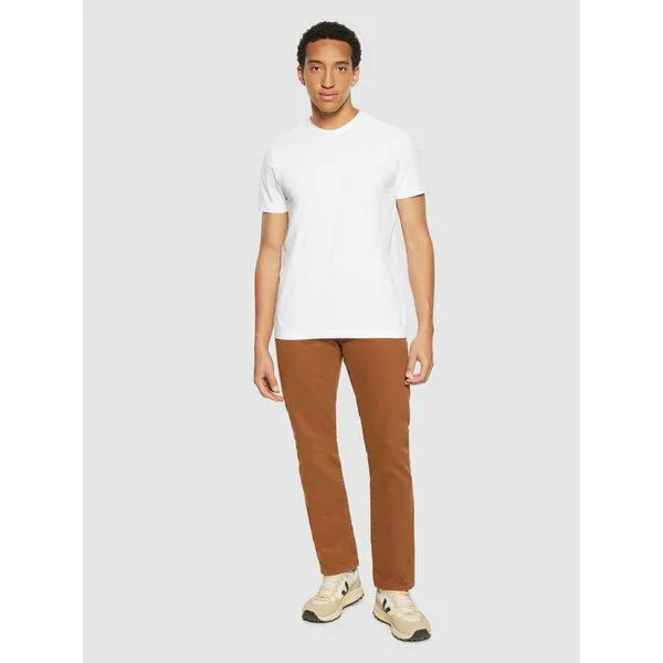 KnowledgeCotton Apparel KnowledgeCotton Apparel Chino Hose CHUCK Garment-Dyed 5-Pocket aus Bio-Baumwolle, Braun (dachshund), – Produktbild 4 von 4