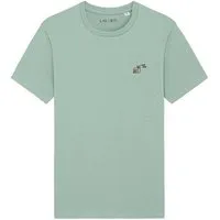 LIGARTI LIGARTI Besticktes T-Shirt – Schnexy, Mintgrün, – Produktbild 2 von 5