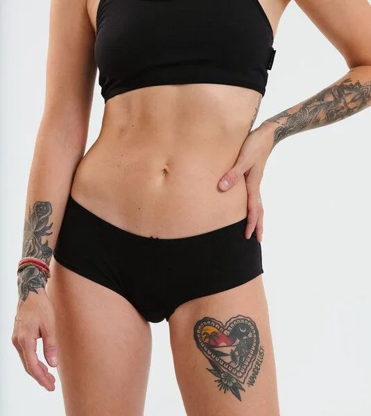 Gary Mash GARY MASH 2er-Set Damen Hipsters aus Biobaumwolle, Schwarz, – Produktbild 2 von 4