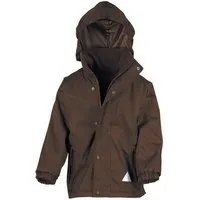 Result Genuine Recycled Result Genuine Recycled Kinder Junior Regenjacke Winterjacke Fleece gefüttert, Braun, – Produktbild 1 von 1