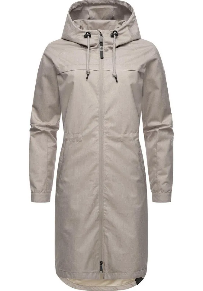 ragwear ragwear Outdoorjacke Belinka Wasserdichte lange und sehr leichte Übergangsjacke, Braun, – Produktbild 2 von 5