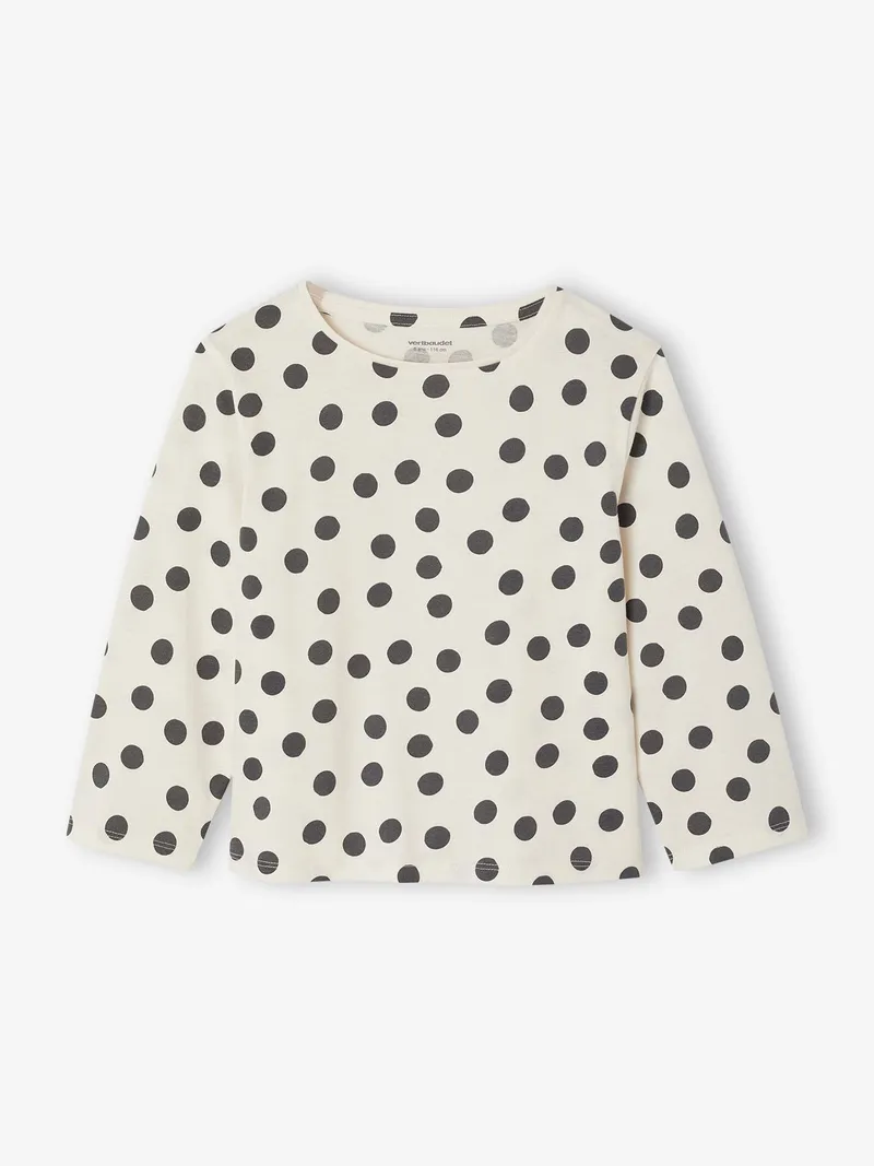 Vertbaudet 3er-Pack Langarmshirts Mädchen mit Print BASIC, Malve, – Produktbild 3 von 4