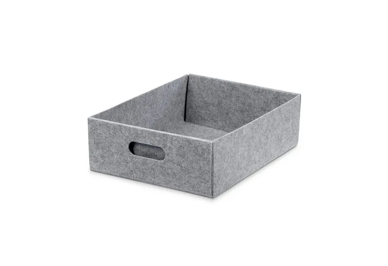 Ehrenkind Aufbewahrungsbox Filzbox (3 Größen, 3 Farben), Formstabil & faltbar, Grau, – Produktbild 1 von 5