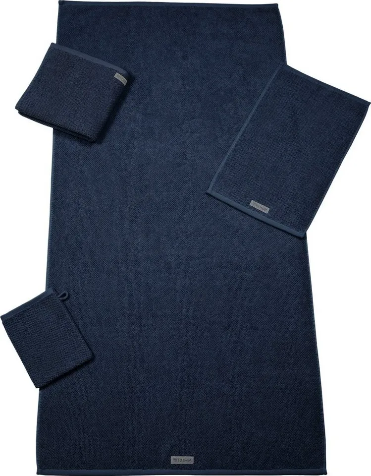 Ross Ross Waschhandschuh SELECTION, (6-St), 100 % Bio-Baumwolle, Blau, – Produktbild 3 von 5
