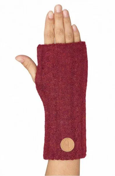Apu Kuntur Apu Kuntur Alpaka Pulswärmer SUAVE wendbar aus 100% Baby Alpaka, Rot, – Produktbild 1 von 1
