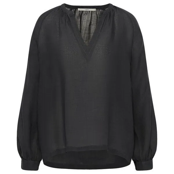 LANIUS LANIUS Bluse aus Ramie, Onyx, – Produktbild 1 von 5