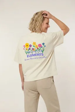 THE FACE OF ELEMENTS THE FACE OF ELEMENTS Riviera Fleur Côte d'Azur - Relaxed Boxy Fit T-Shirt aus 100% Bio-Baumwolle – Produktbild 1 von 1