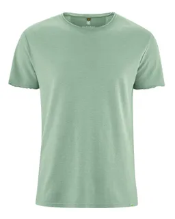 HempAge Hempage Herren vegan T-Shirt Timeless Basic In Menta Grün – Produktbild 1 von 1