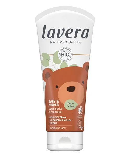 lavera Lavera Baby & Kinder Waschlotion & Shampoo 200 ml – Produktbild 1 von 1
