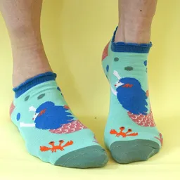 Fräulein Prusselise Fräulein Prusselise Meerjungfrauen Sneaker Socke, story, meermaid, türkies bunt gemustert – Produktbild 1 von 1