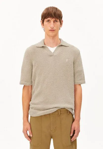 ARMEDANGELS ARMEDANGELS BOUCLE Herren Polo aus Bio-Baumwoll Mix, Sandstone, – Produktbild 1 von 4