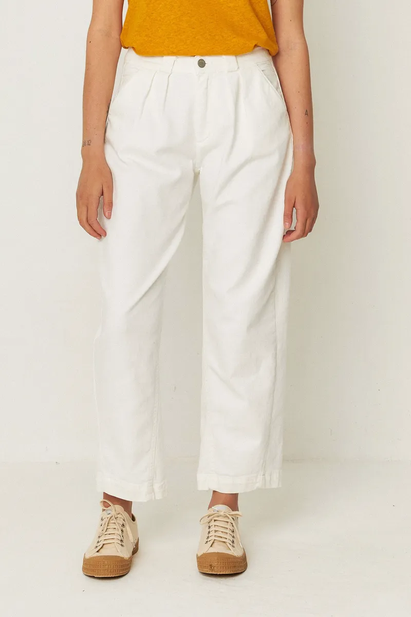 SKFK SKFK Damen vegan Hose Amata Weiß, Weiß, – Produktbild 2 von 2
