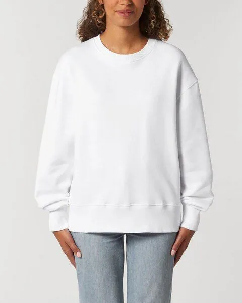 YTWOO YTWOO Lässiges Sweatshirt in Bio-Qualität, Pullover, Sweater, Unisex, Weiss, – Produktbild 2 von 4
