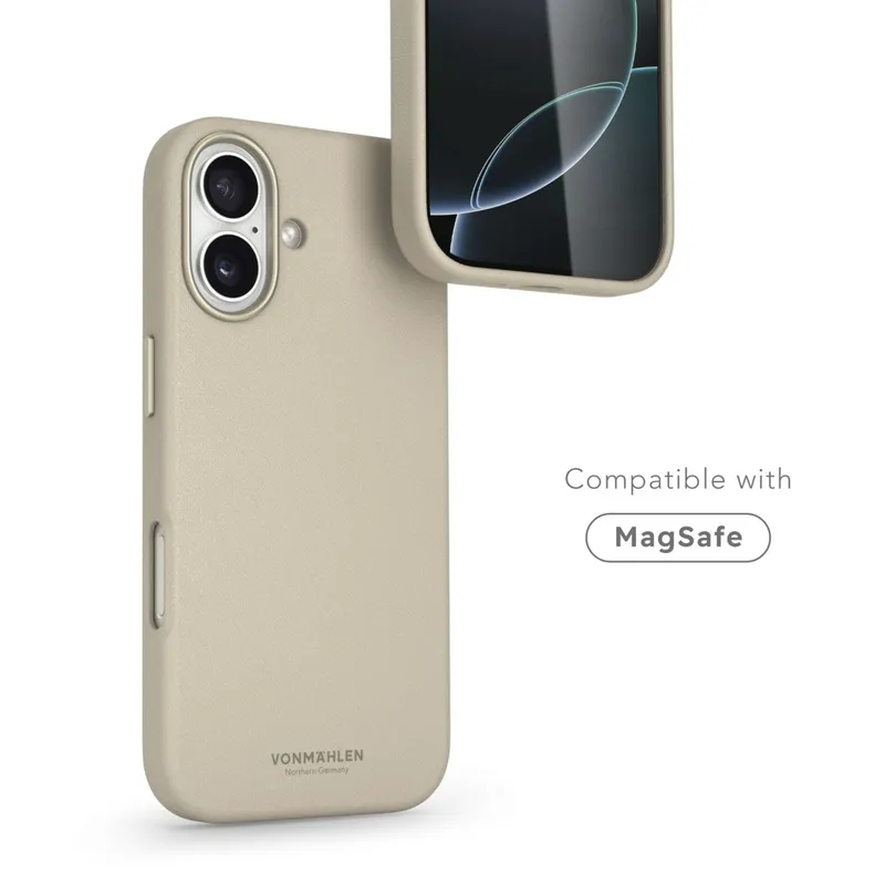 VONMÄHLEN Vonmählen Vegan Leder Case für iPhone 17 Cream iPhone 17 Lederimitat – Produktbild 1 von 2