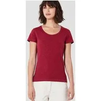 HempAge HempAge Damen T-Shirt mit Rollsaum Hanf/Bio-Baumwolle, Ruby(rot), – Produktbild 1 von 1