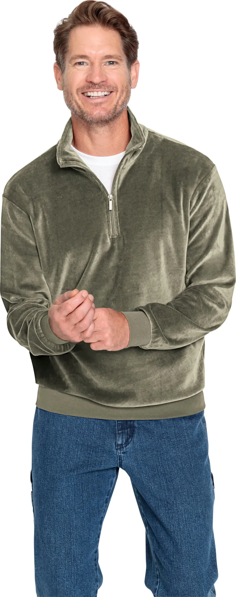 Catamaran Nicki-Sweatshirt, Khaki, – Produktbild 2 von 2