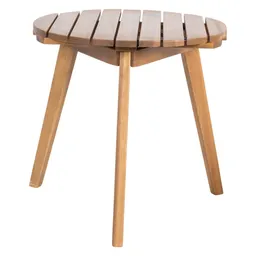 Hocker/Beistelltisch FSC®-Akazienholz rund Ø ca. 50 cm, Höhe 40 cm – Produktbild 1 von 1
