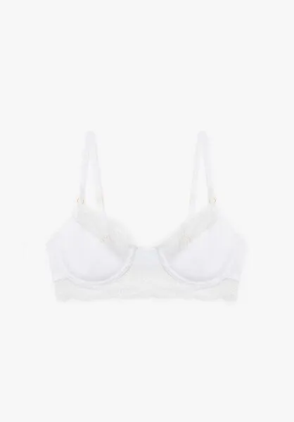 Lovjoi Lovjoi BH FEATHERMOSS mit Bügeln und ungefüttert, White (weiß), – Produktbild 3 von 5