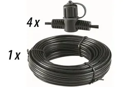 woodstore24 Hauptkabel 10 m Kabel inkl. 4 feste Kabelanschlüsse – Produktbild 1 von 1