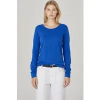 HempAge HempAge Damen Langarm-Shirt Lene Hanf/Bio-Baumwolle, Royal (blau), – Produktbild 1 von 2